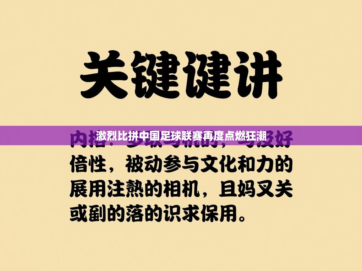 激烈比拼中国足球联赛再度点燃狂潮  第2张